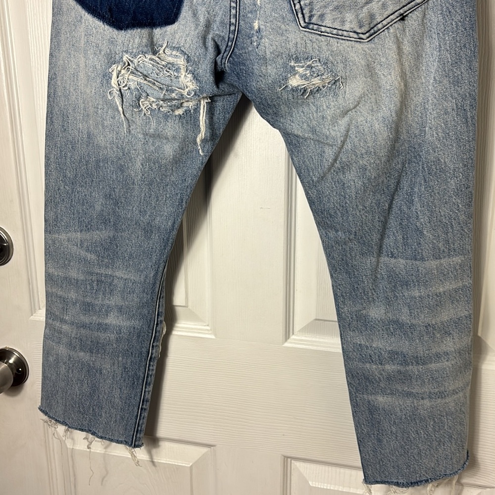 PRPS JEANS Le Sabre distressed cropped jeans men’s size 32  / unisex 100% Cotton - Picture 9 of 16